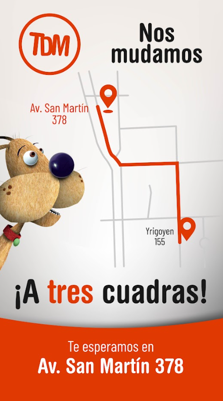 Placa Mudanza Local Caleta Olivia